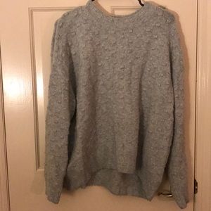 Grey oversized sweater.